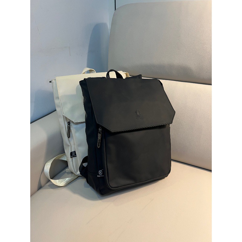 High Quality Flap PU Leather L - Leather Work Rucksack Mens recension och pris