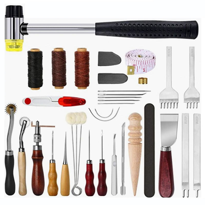 Leather Craft Tool Kit Leather - Groover Stitching Tool recension och pris