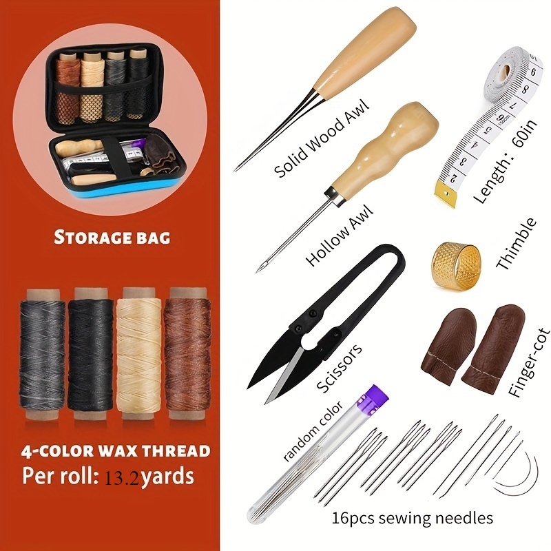 Leather Sewing Kit, Leather Re - Bone Folder Tool recension och pris